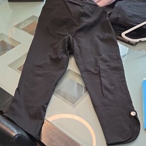 Womens Black Stretch Casual Pants